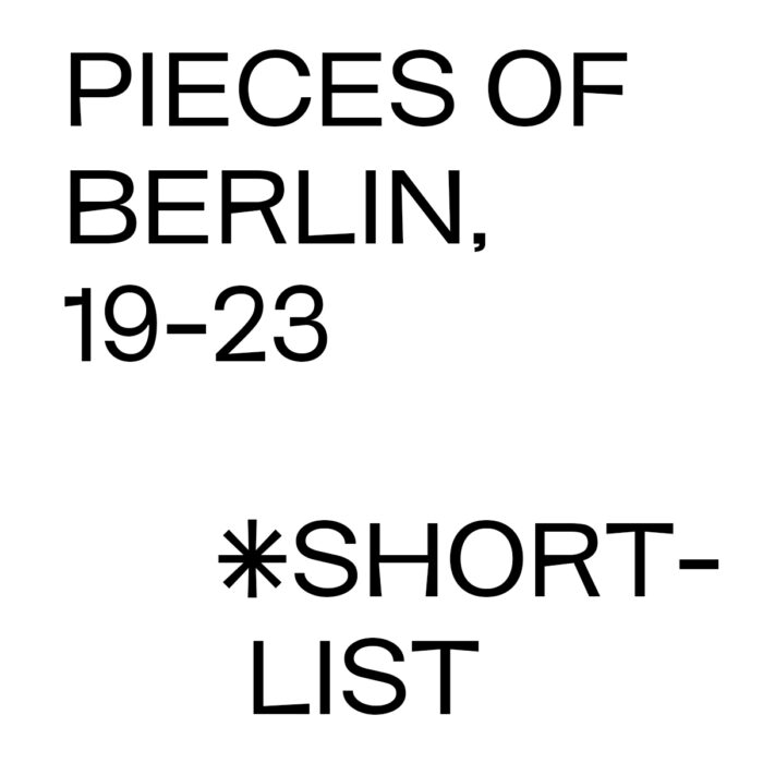 Pieces of Berlin 2019-2023 Shortlist Stiftung Buchkunst Nomination